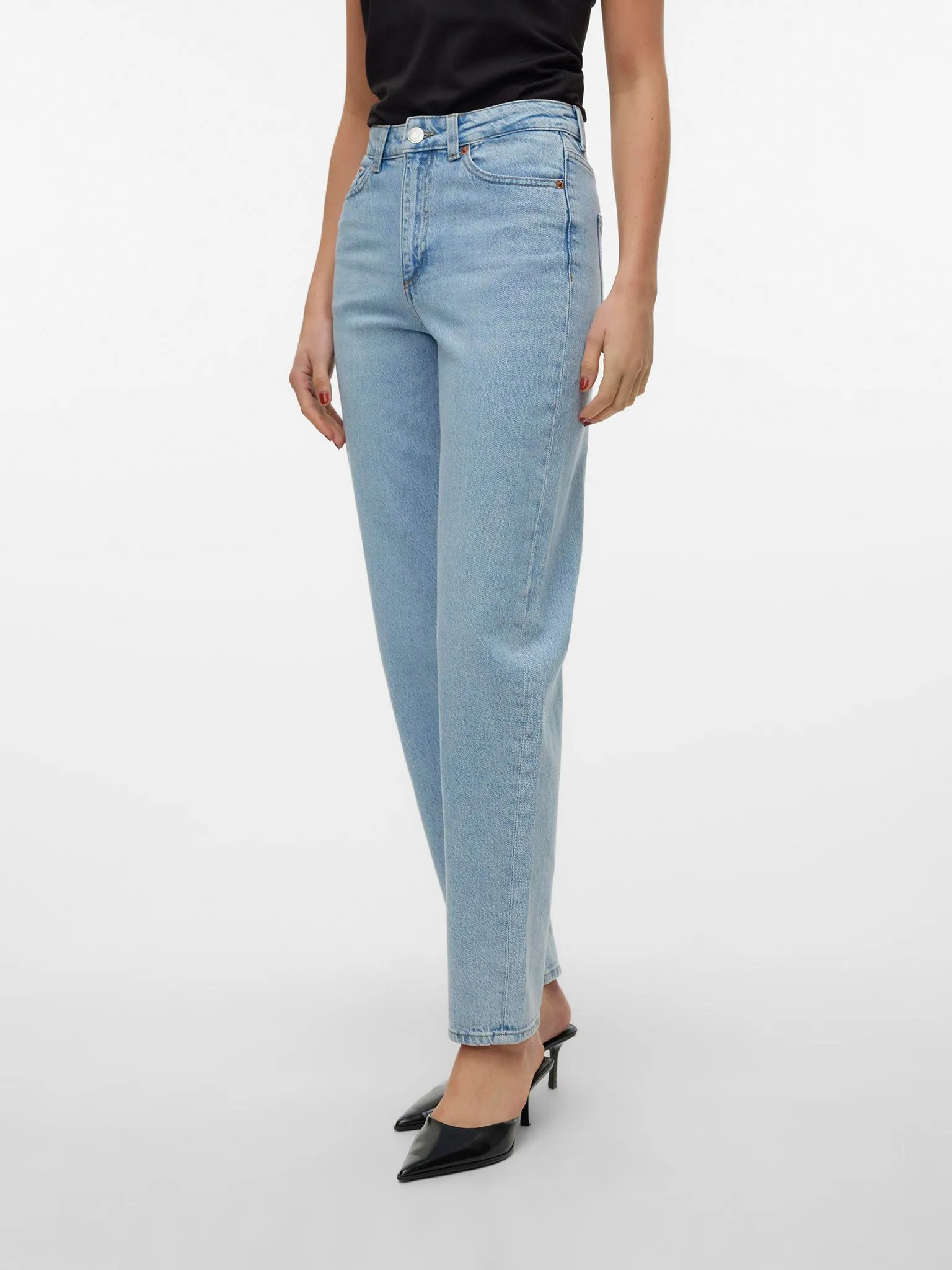Γυναικείο παντελόνι τζιν VMTESSA HR MOM JEANS RA339 GA NOOS 10302290 | 10302290