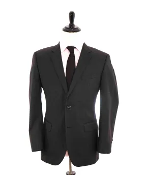 $895 HUGO BOSS - Gray Micro Check Blazer With Notch Lapels - 40R