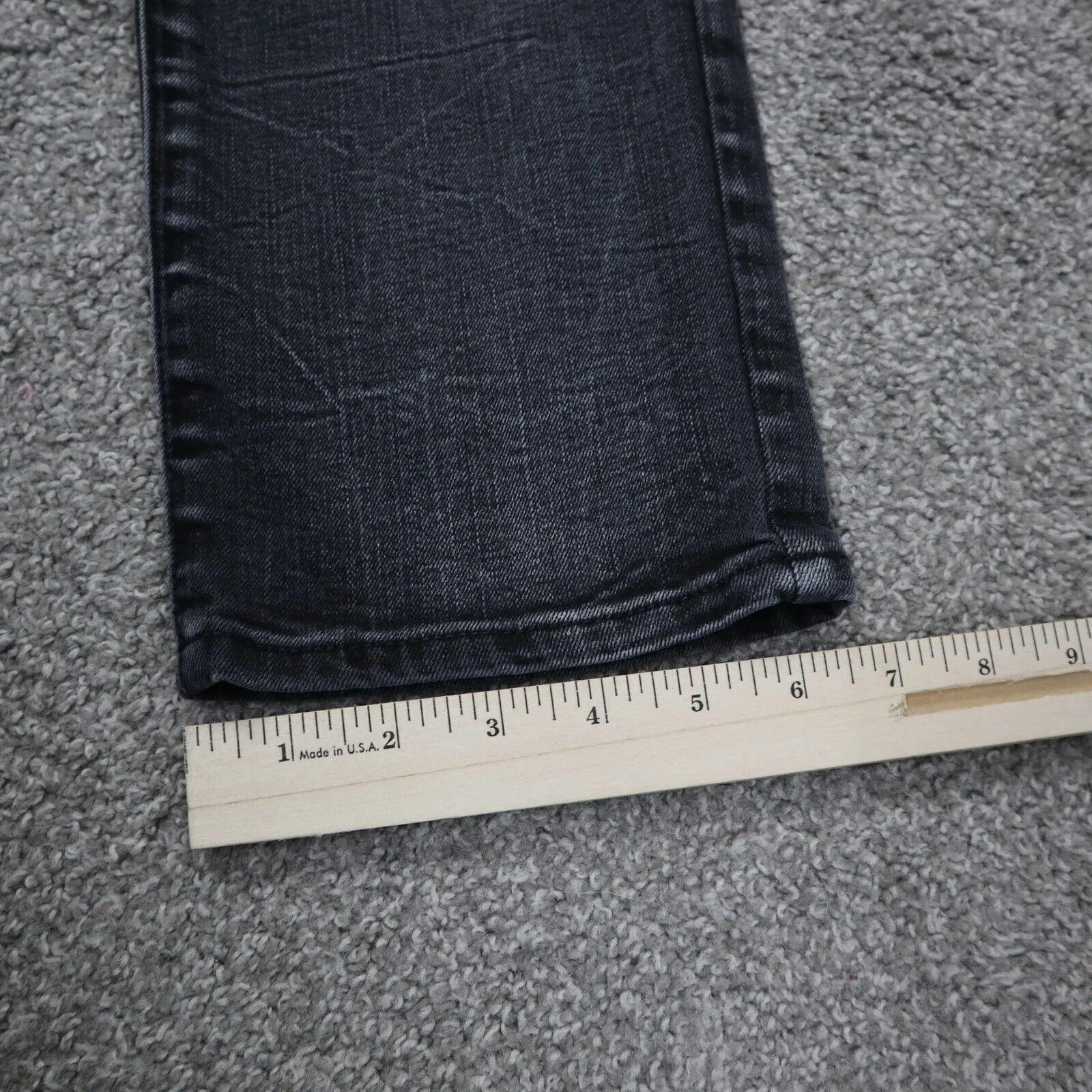 American Eagle Womens Stretch Flex Slim Straight Denim Jeans Black Size 30X34