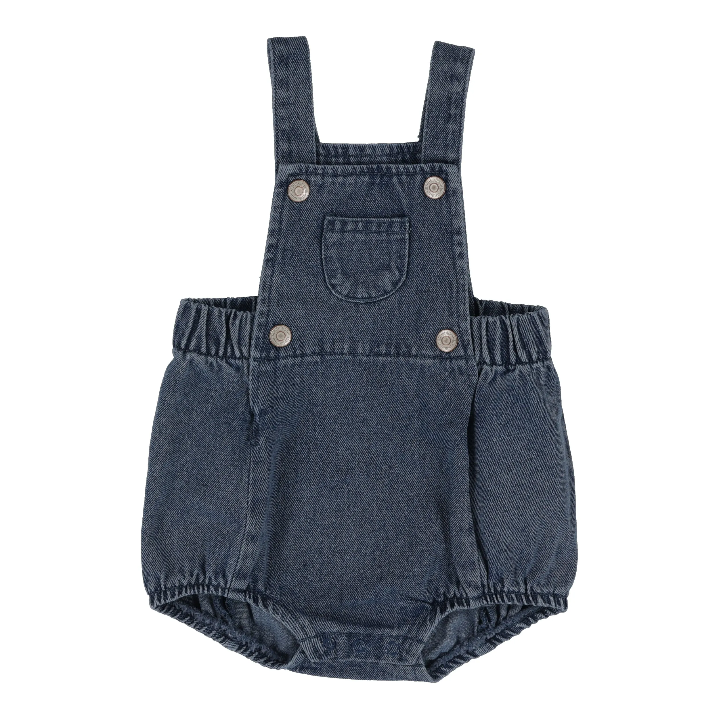 ANALOGIE BY LIL LEGS DARK WASH BIB ROMPER