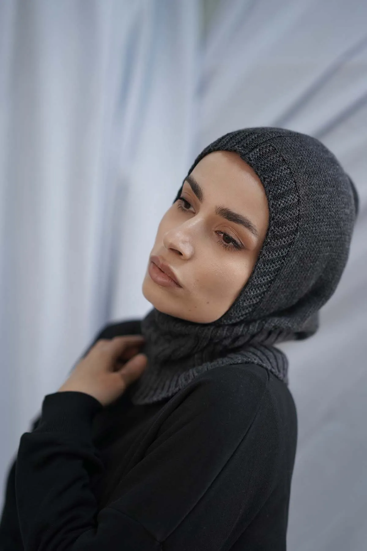 Balaclava Hijab - Dark Gray
