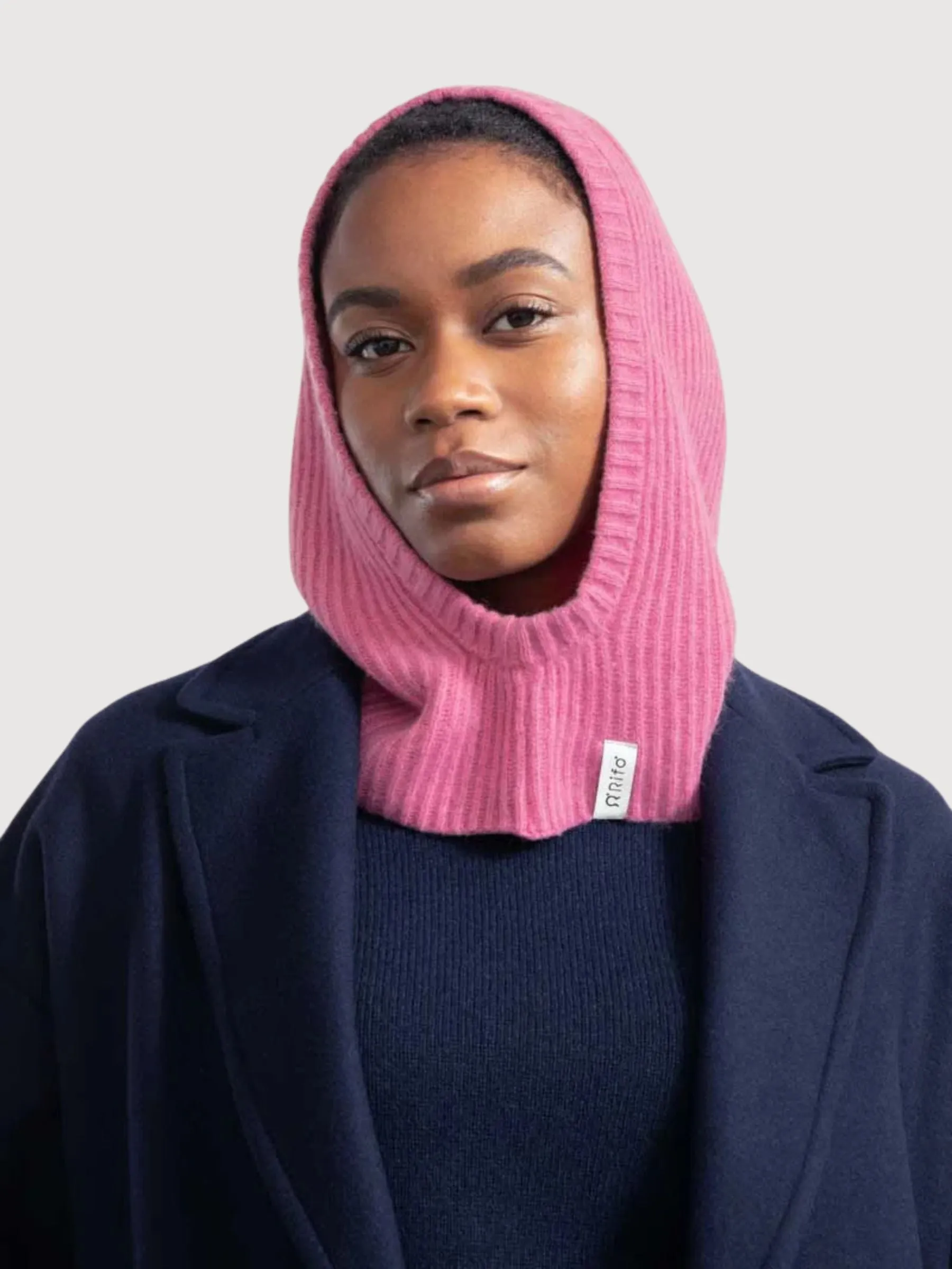 Balaclava Marika Pink Confetto Recycled Cashmere  | Rifò
