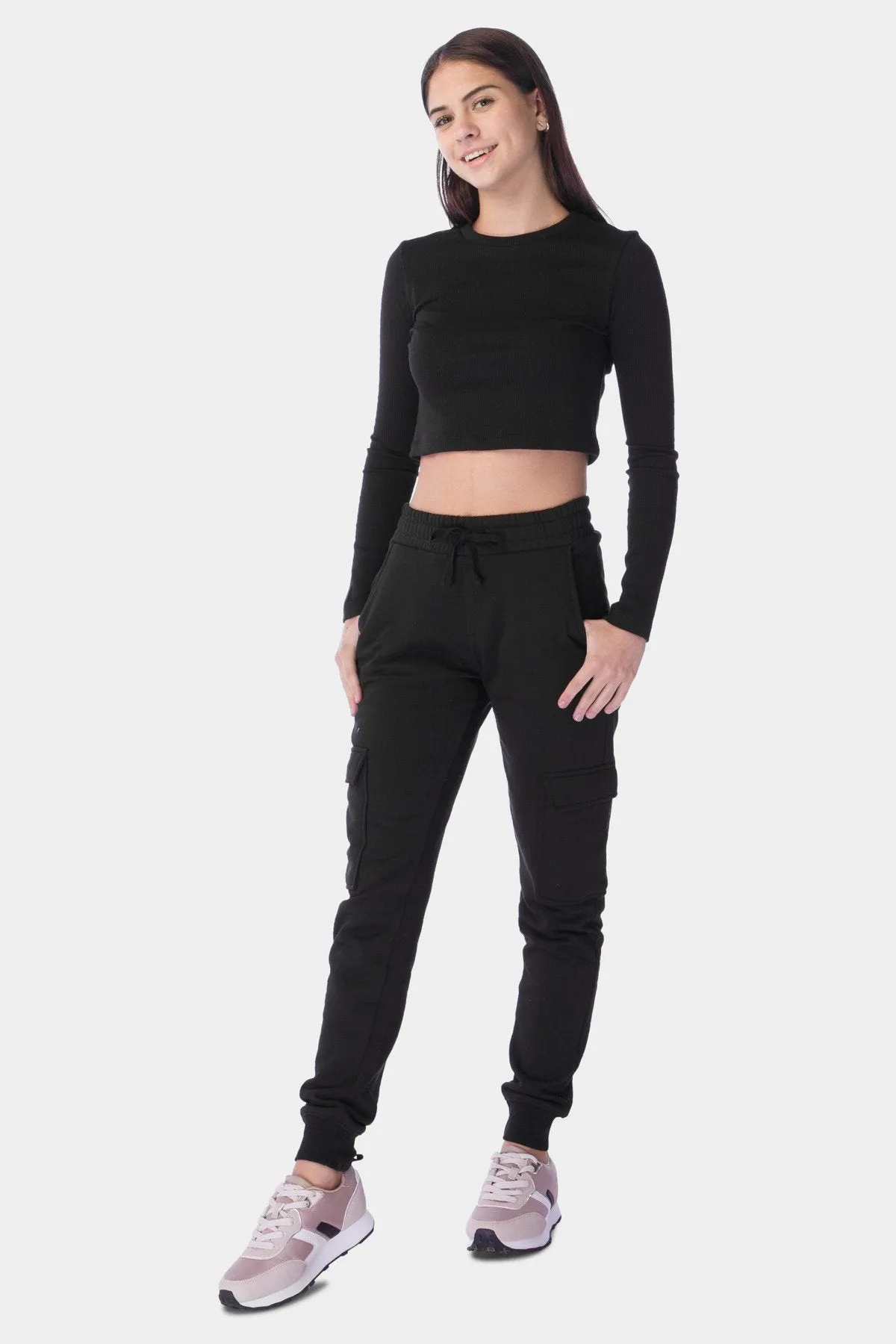 Cargo Jogg Trouser For Women - Black