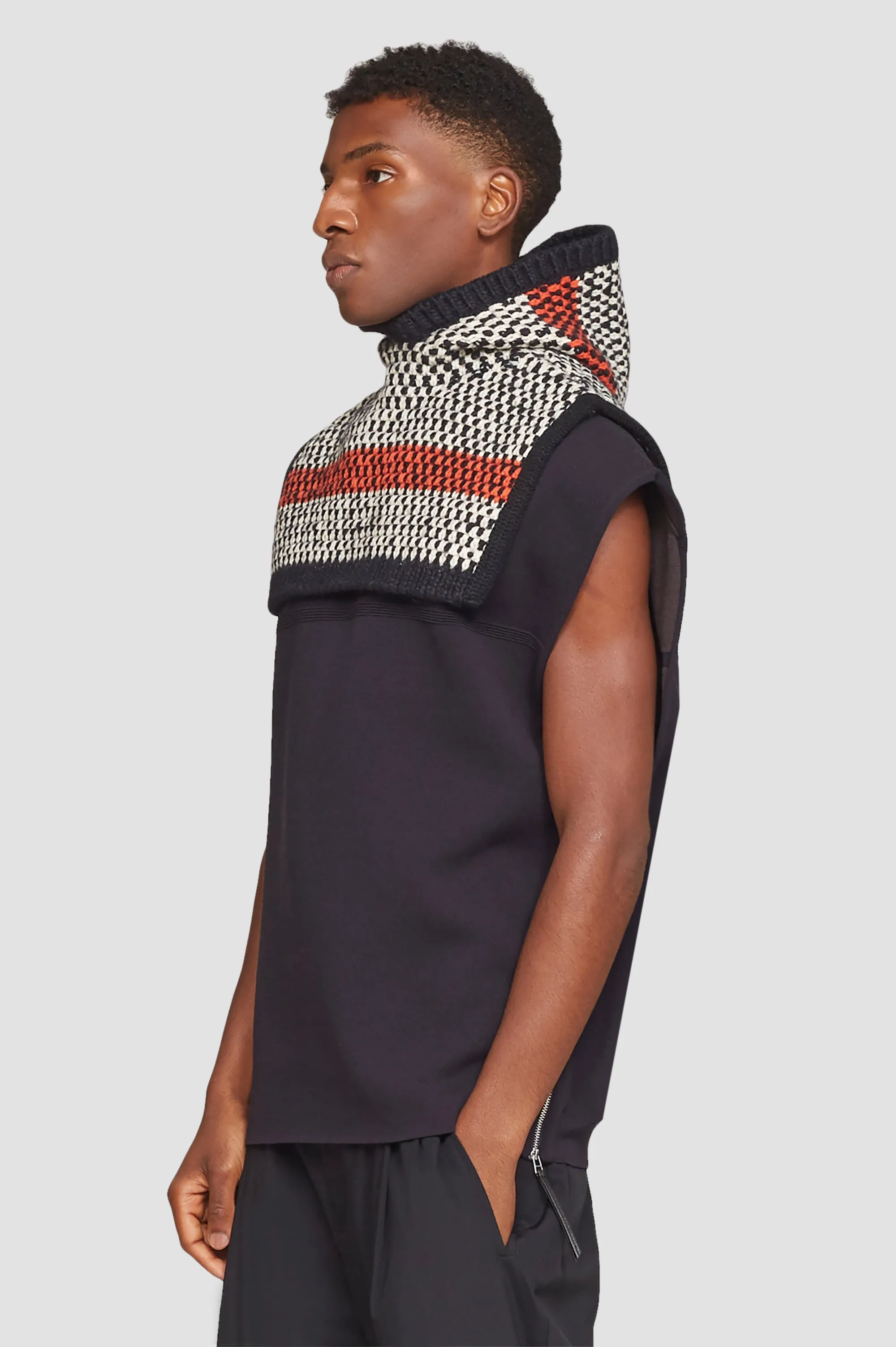 Chevron Jacquard Balaclava