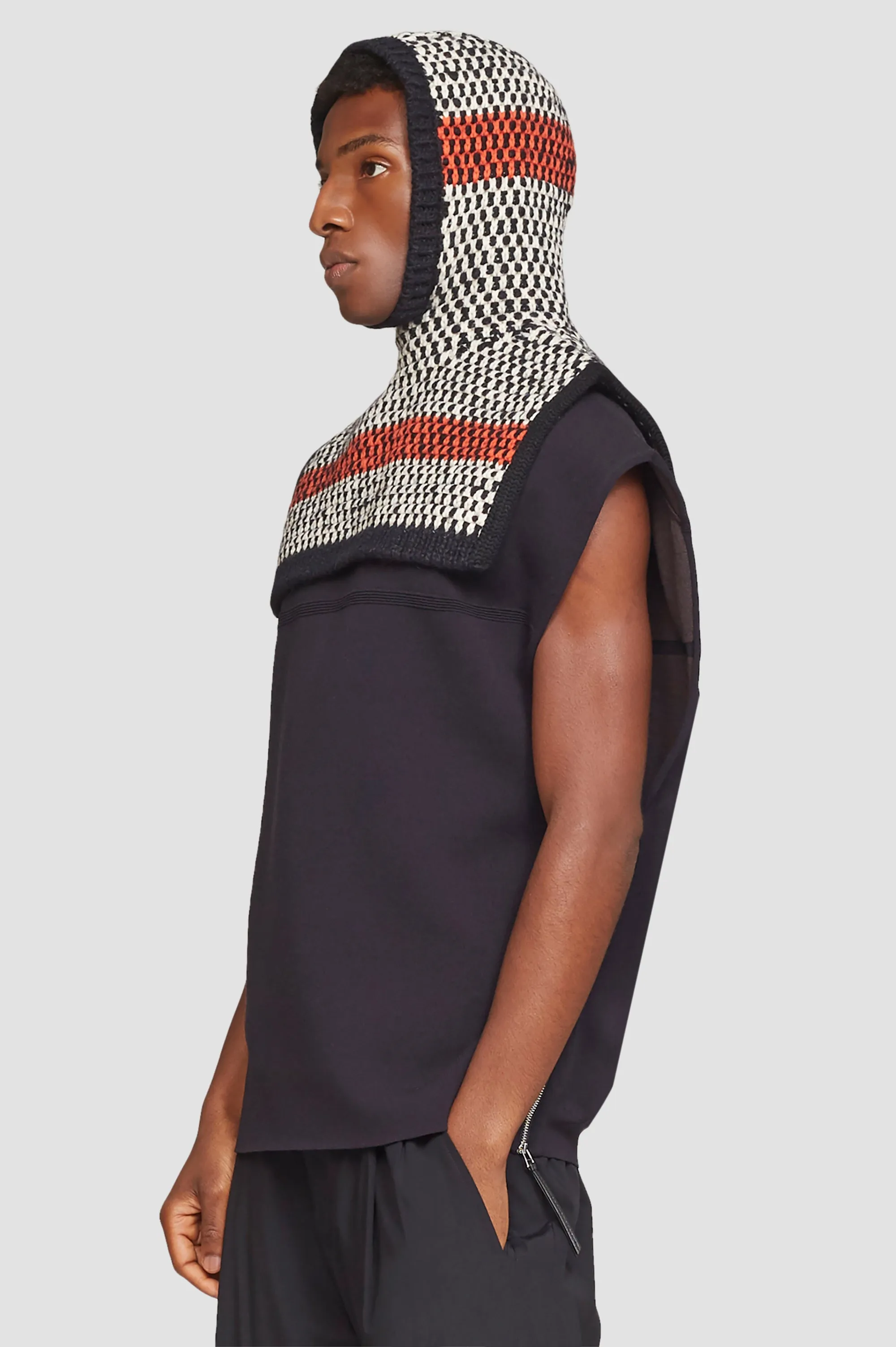 Chevron Jacquard Balaclava