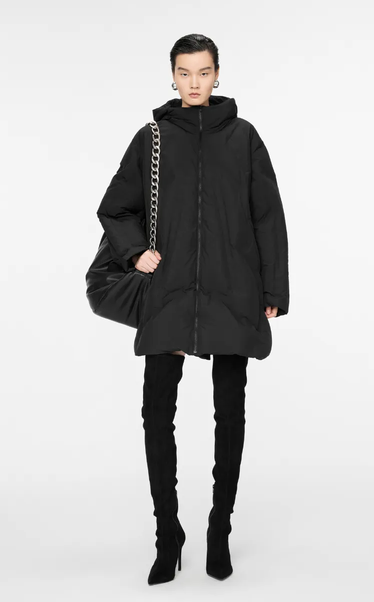 Coat / JNBY Oversized Quilted A-Line Hooded Down Coat