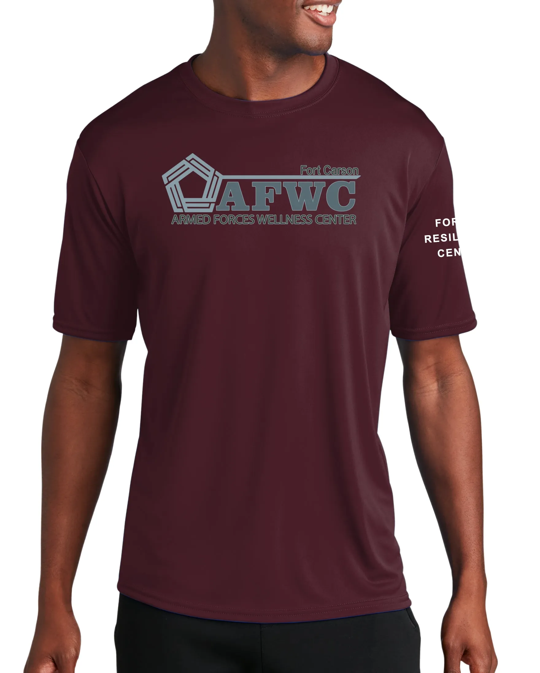 Colors Athletic Performance T-Shirt. (Silky Feel) Plain Back