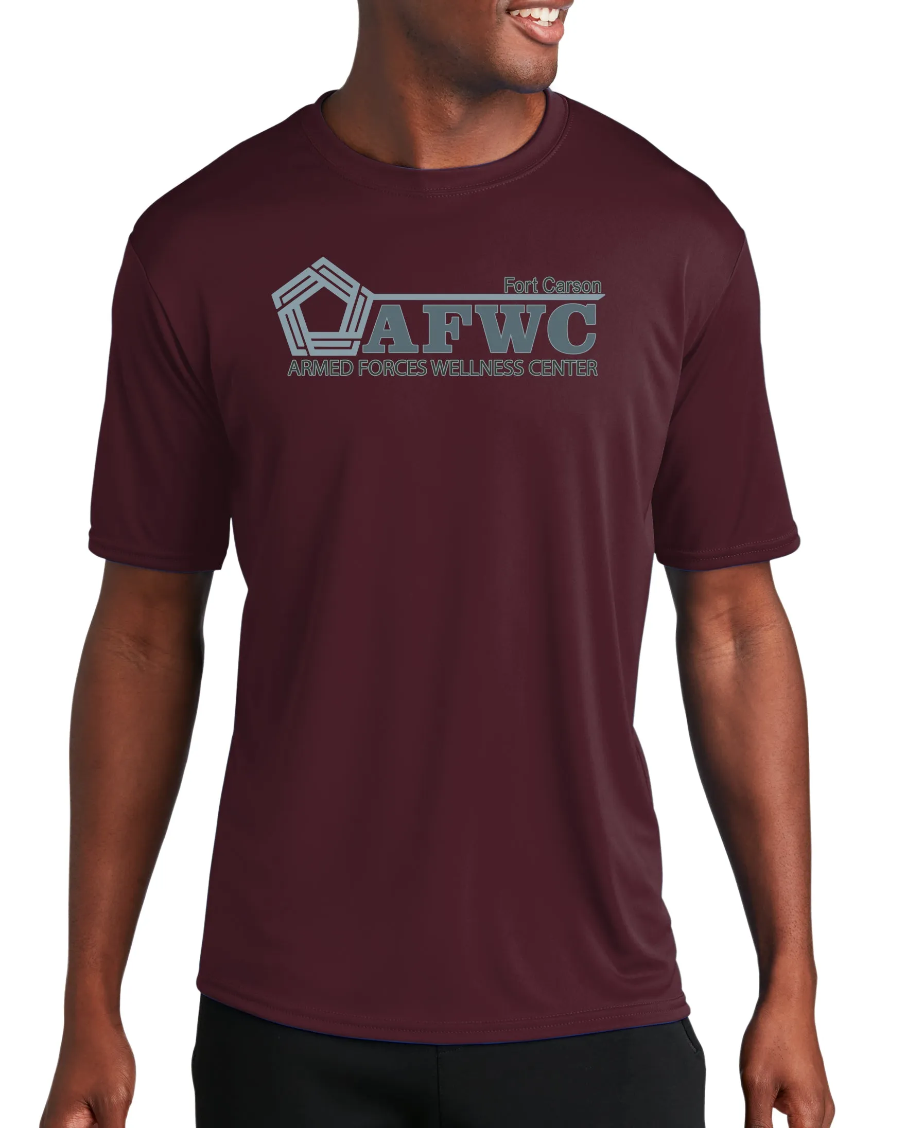 Colors Athletic Performance T-Shirt. (Silky Feel) Plain Back