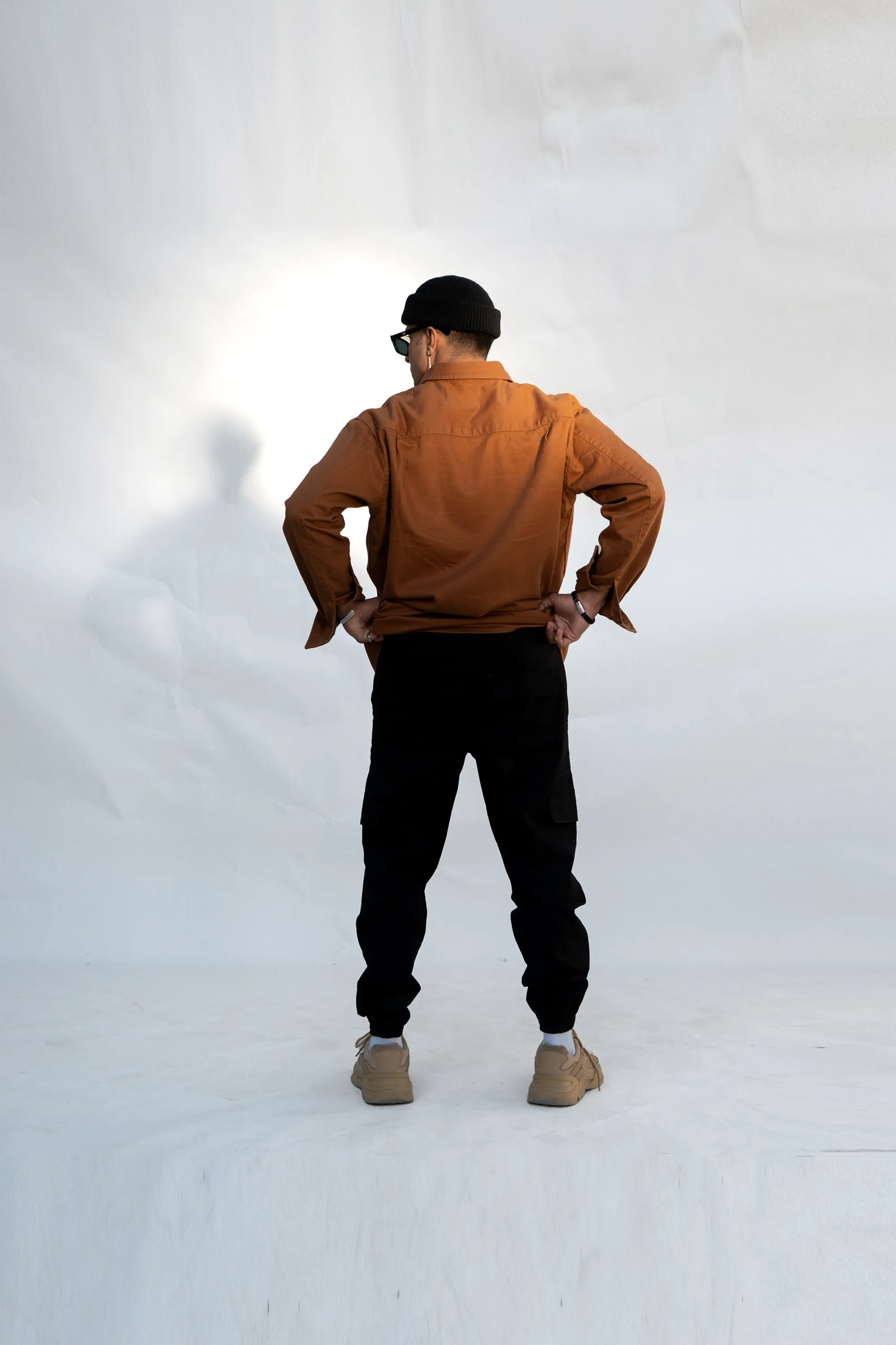 Cuffed Cargo Black Men