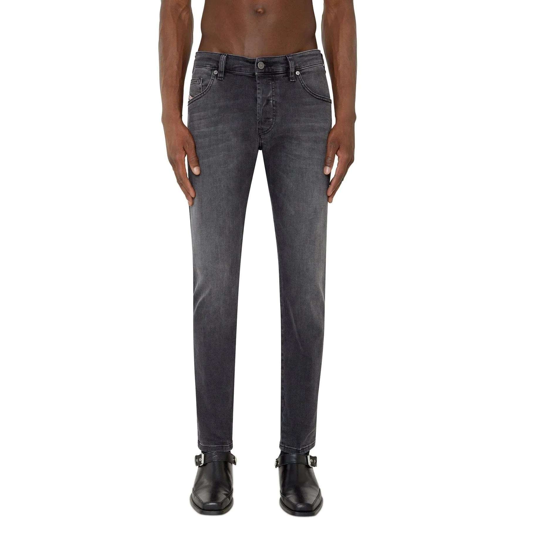 Diesel Yennox Straight Leg Jeans Black/Grey