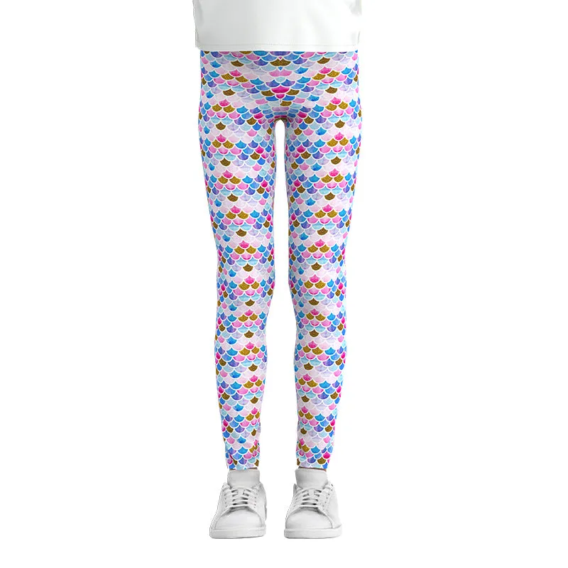 Dreamy Delights: Milk Silk Digital Print Girls Leggings