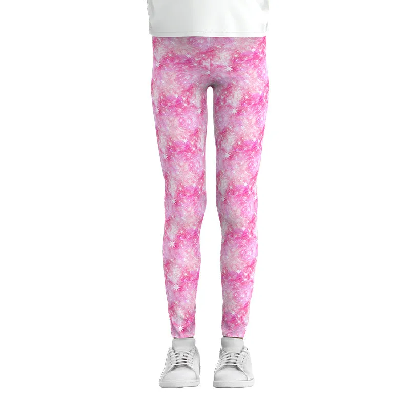 Dreamy Delights: Milk Silk Digital Print Girls Leggings
