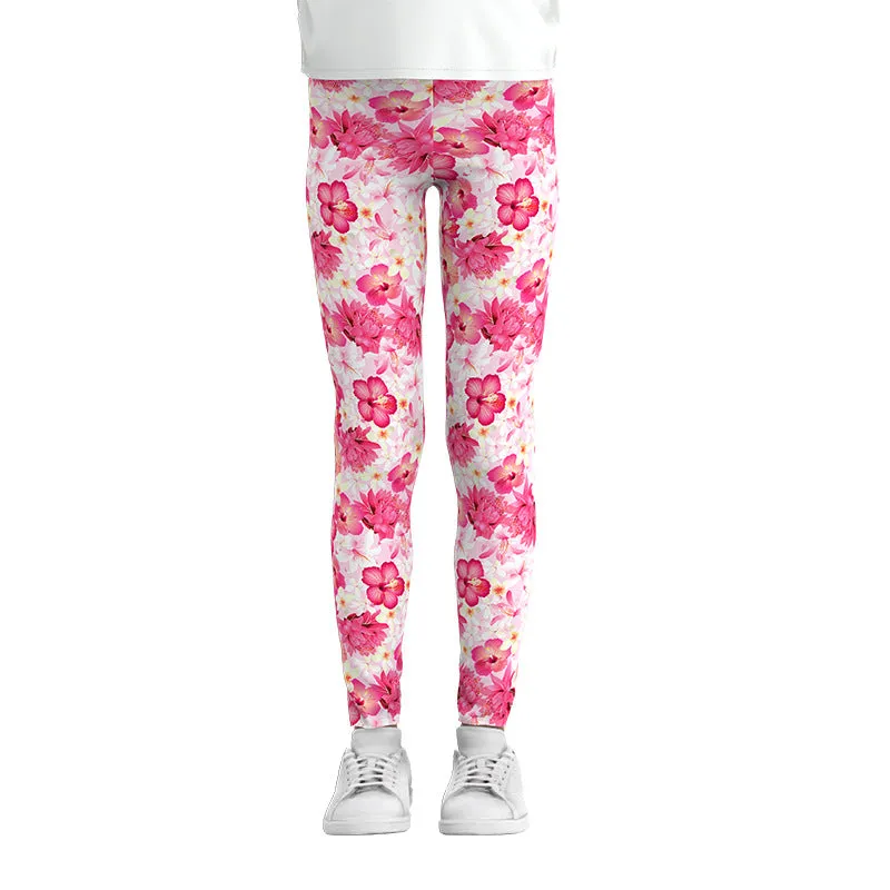 Dreamy Delights: Milk Silk Digital Print Girls Leggings