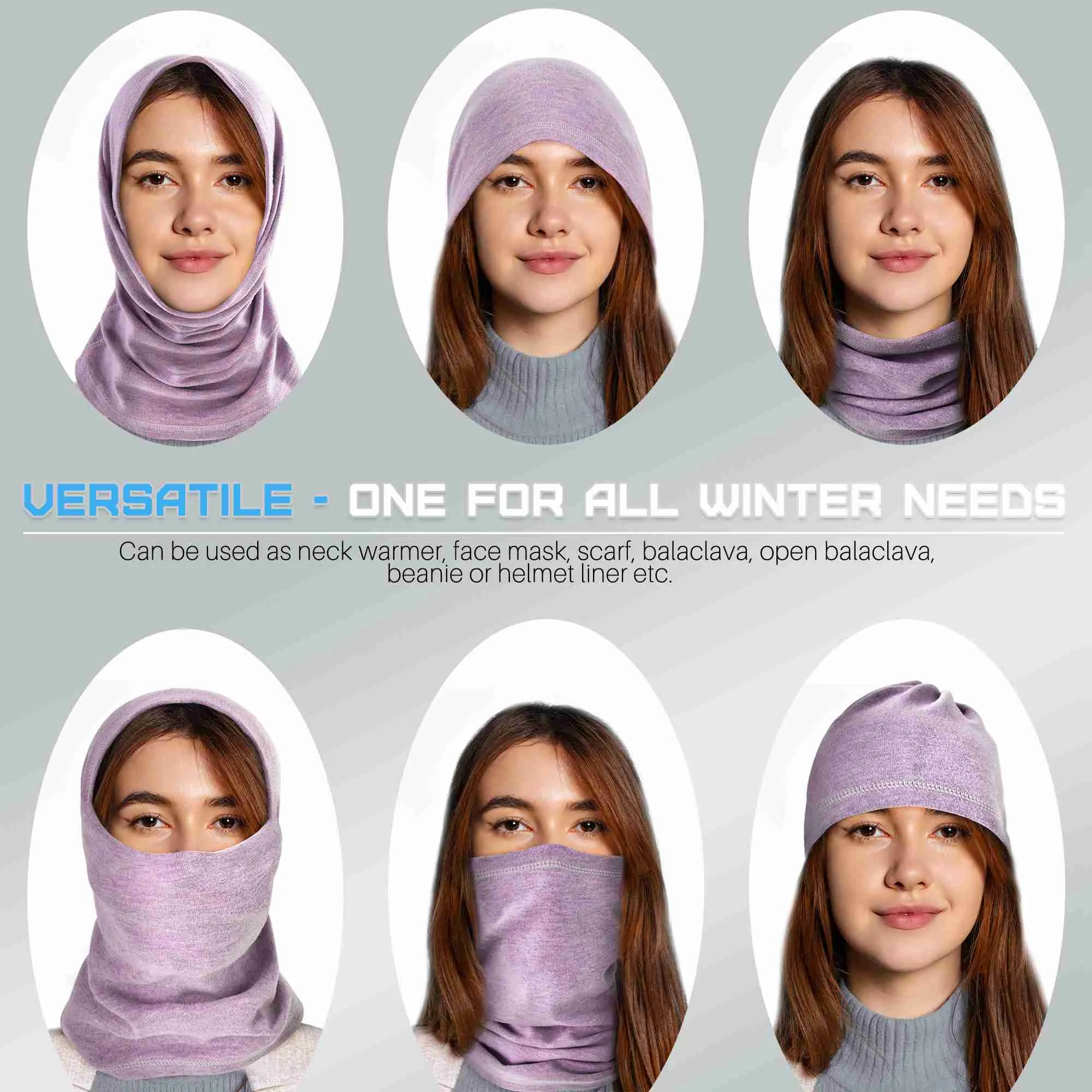 EXski Fleece Neck Gaiter for Cold Weather Sports - Skiing, Cycling, Outdoor Activities