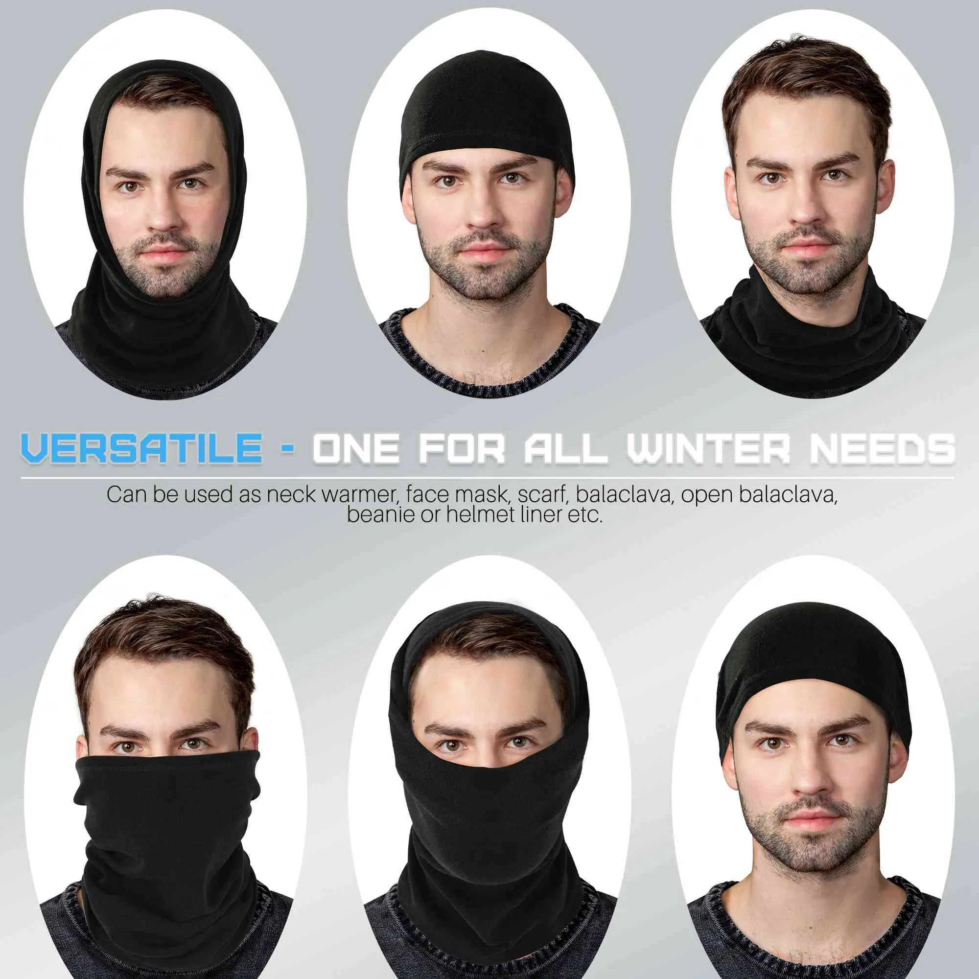 EXski Fleece Neck Gaiter for Cold Weather Sports - Skiing, Cycling, Outdoor Activities