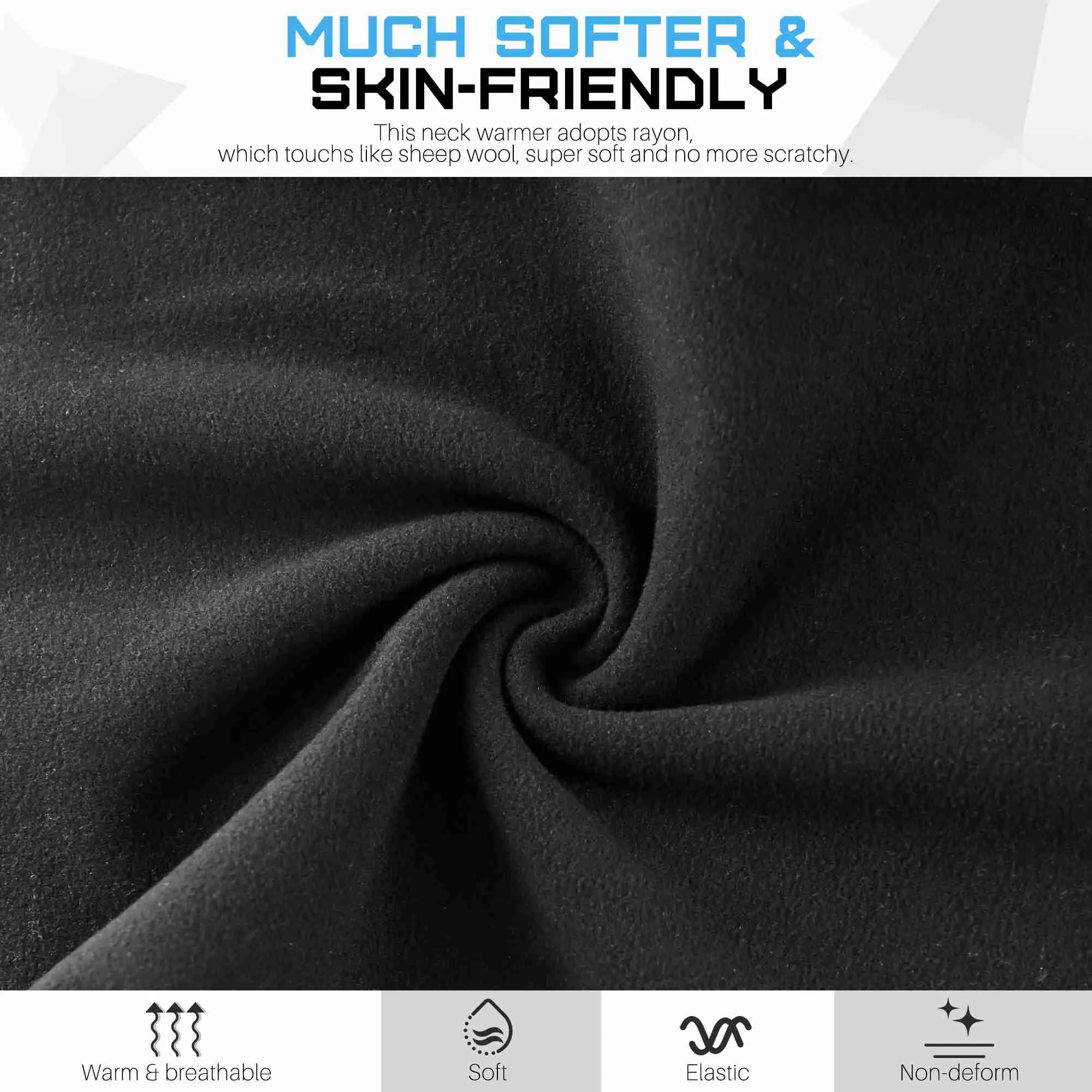 EXski Fleece Neck Gaiter for Cold Weather Sports - Skiing, Cycling, Outdoor Activities