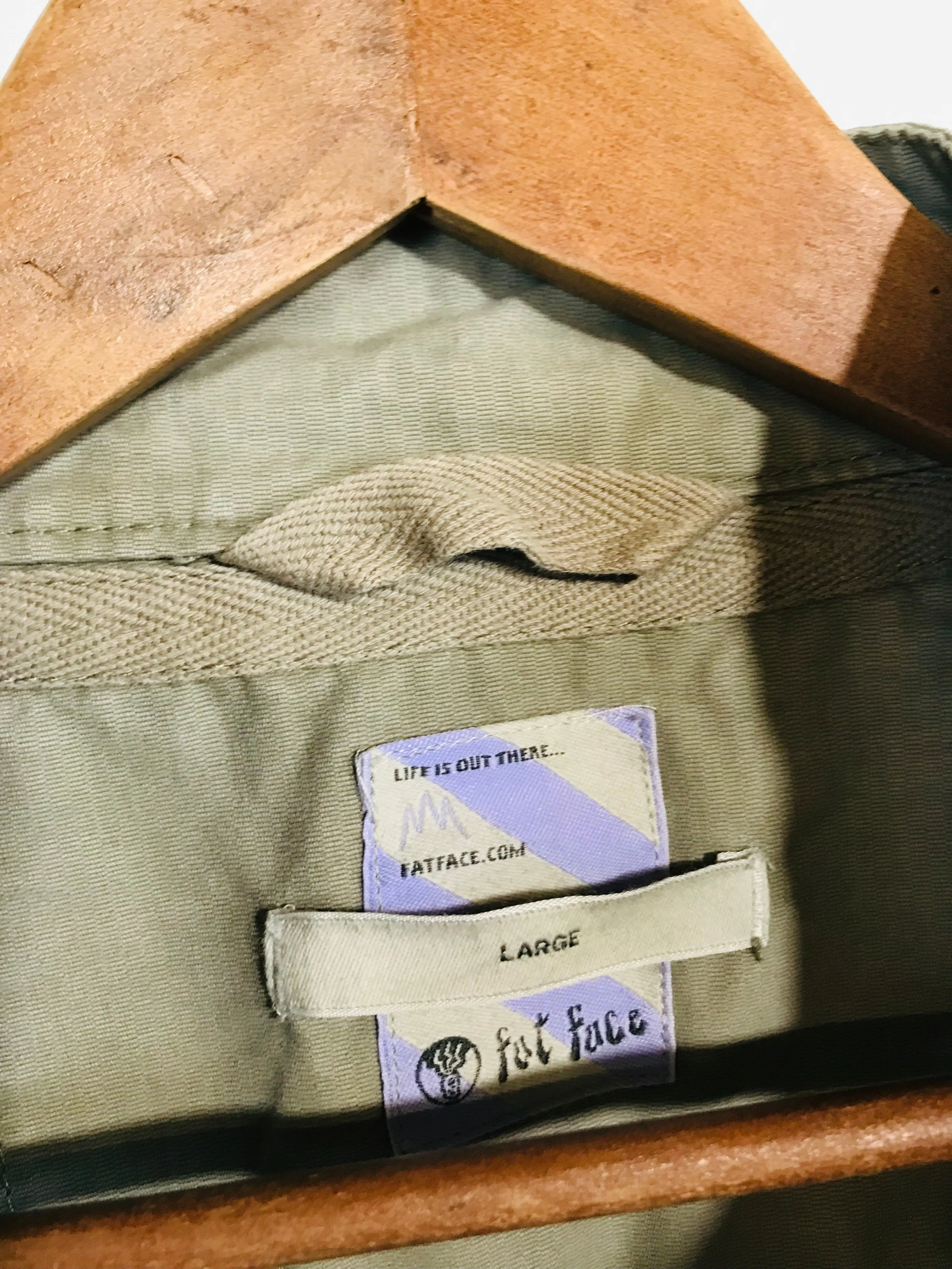 Fat Face Men's Cotton Military Coat | L | Grey