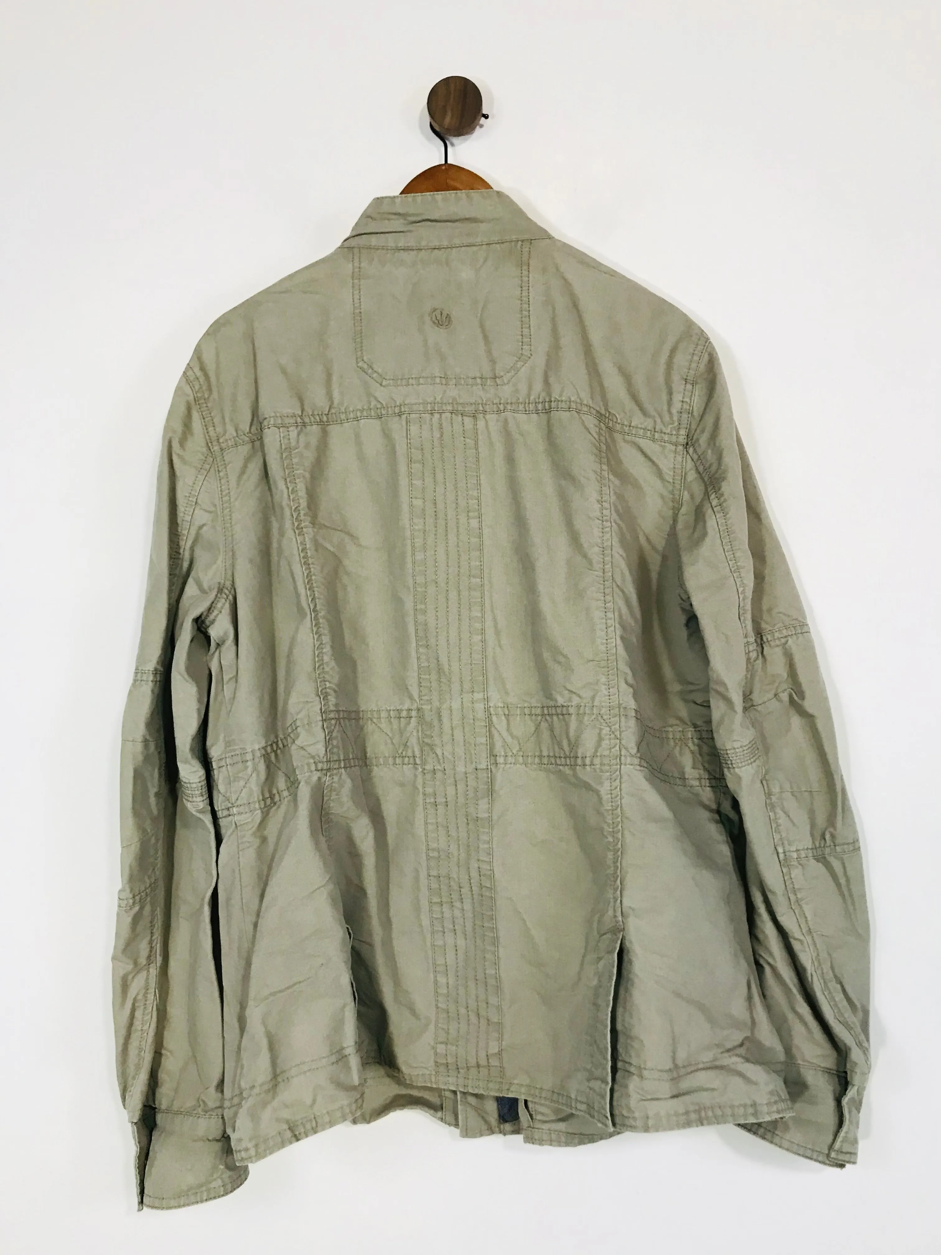 Fat Face Men's Cotton Military Coat | L | Grey