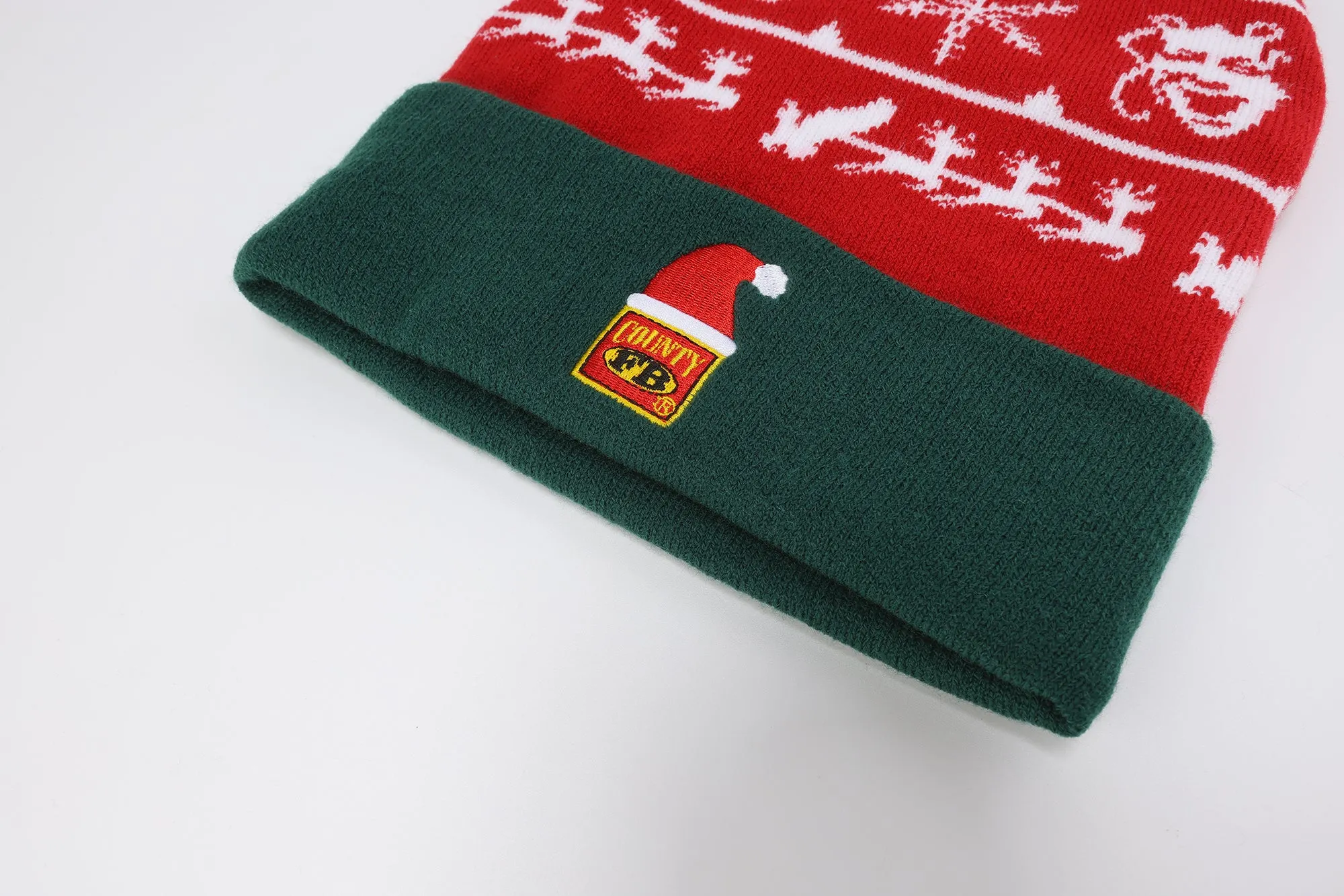 FB County Christmas Beanie