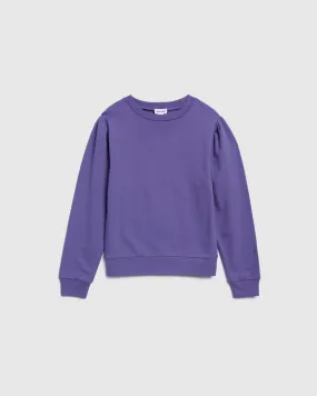 Girls Puff Sleeve Sweatshirt