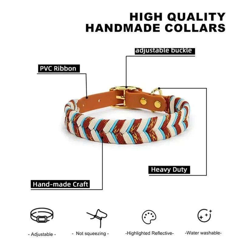 Handmade Fashion Dog Collar with Timeless Elegance