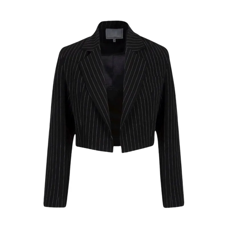 Hollie Stripped Short Blazer