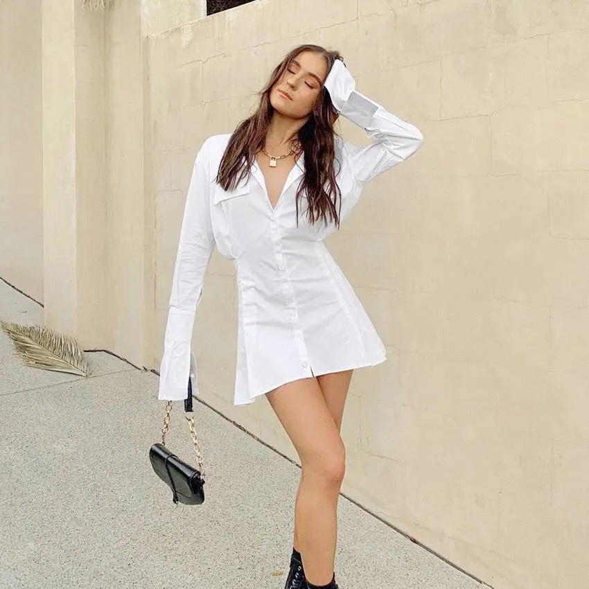 Hugs and Kisses Mini Shirt Dress