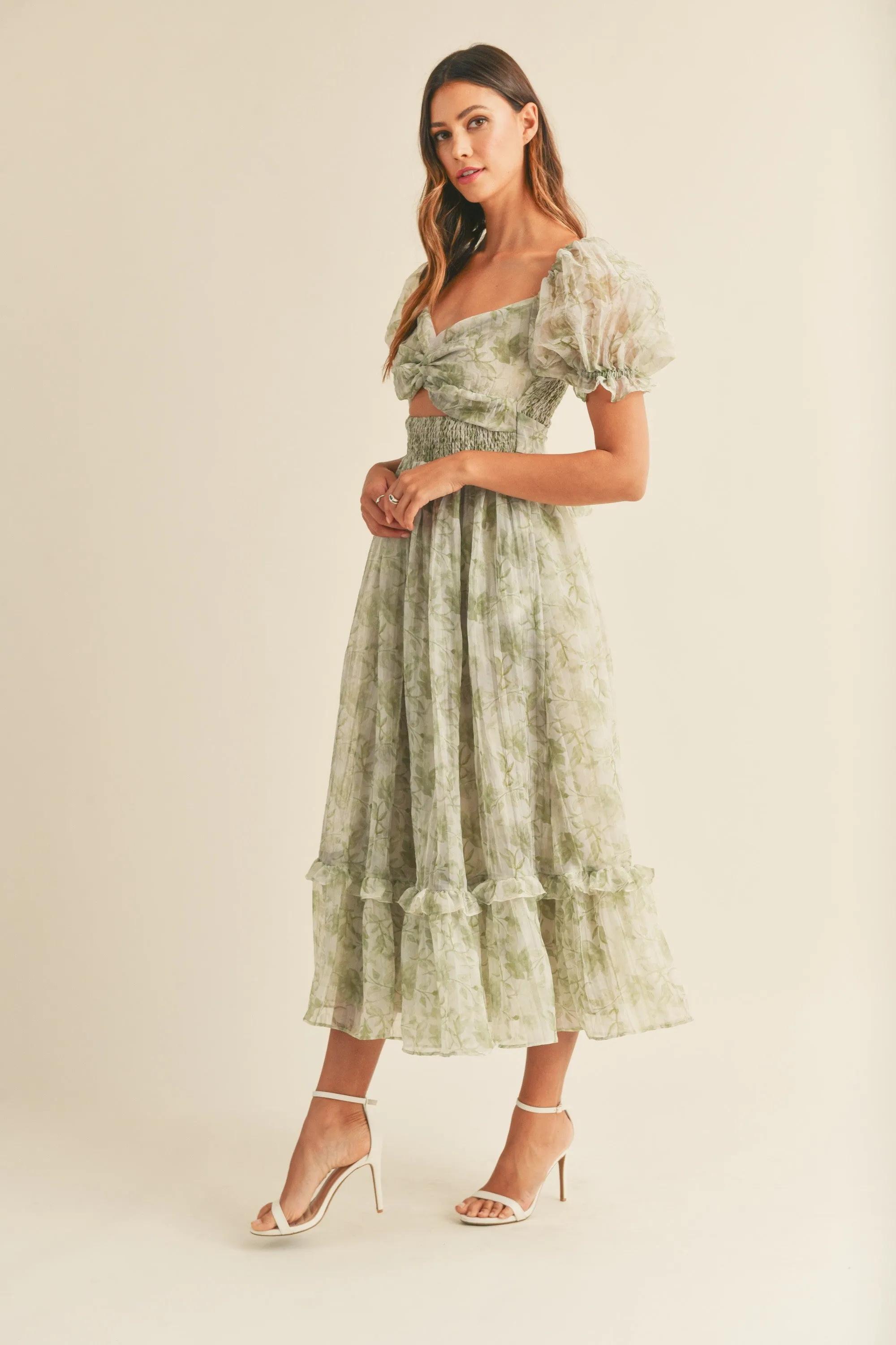 Jaymie Floral Twist Maxi Dress