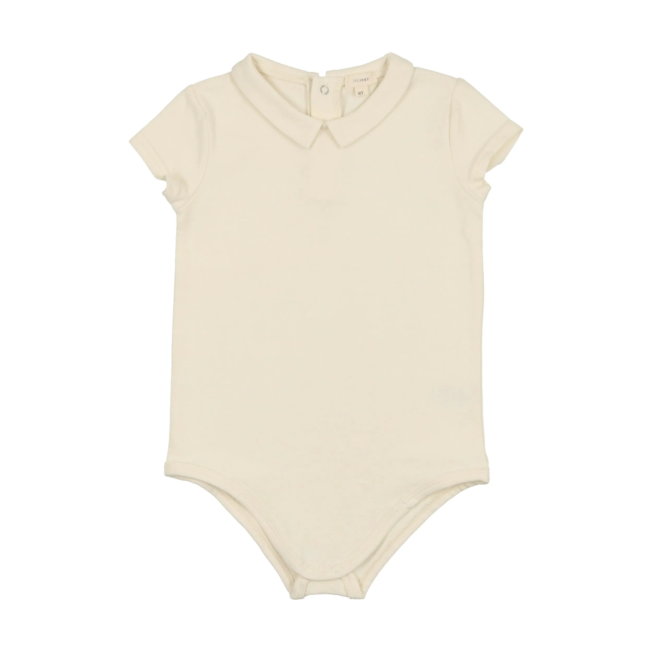 Lil Legs Collar Onesie- Cream