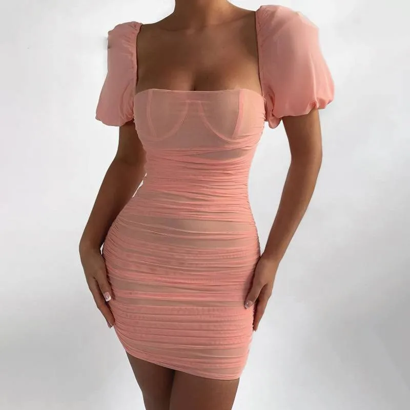 Meshing Around Town Mini Dress