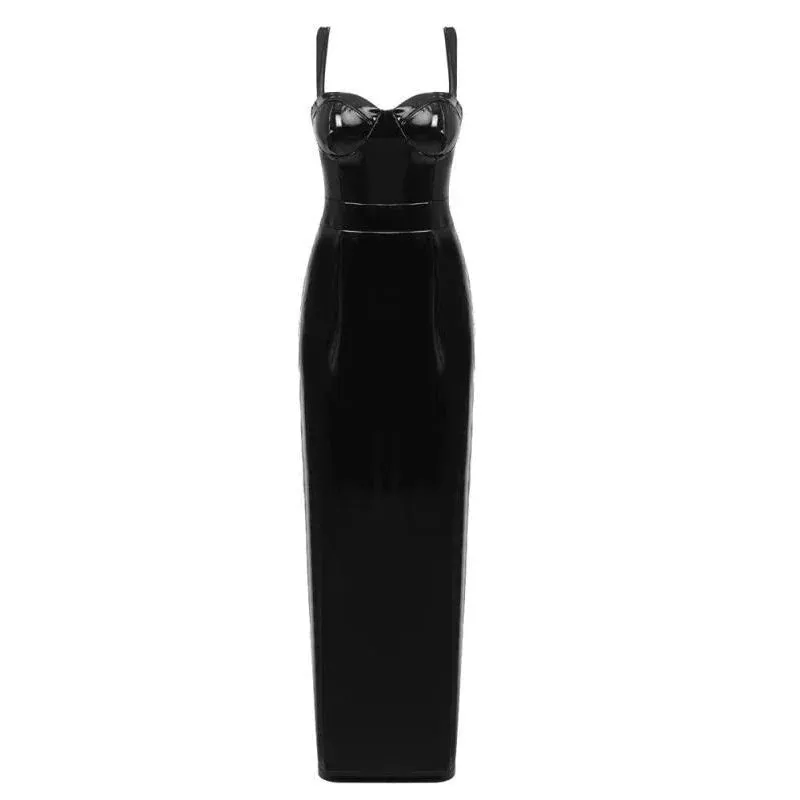 Rollin' On Our Bed Leather Dress