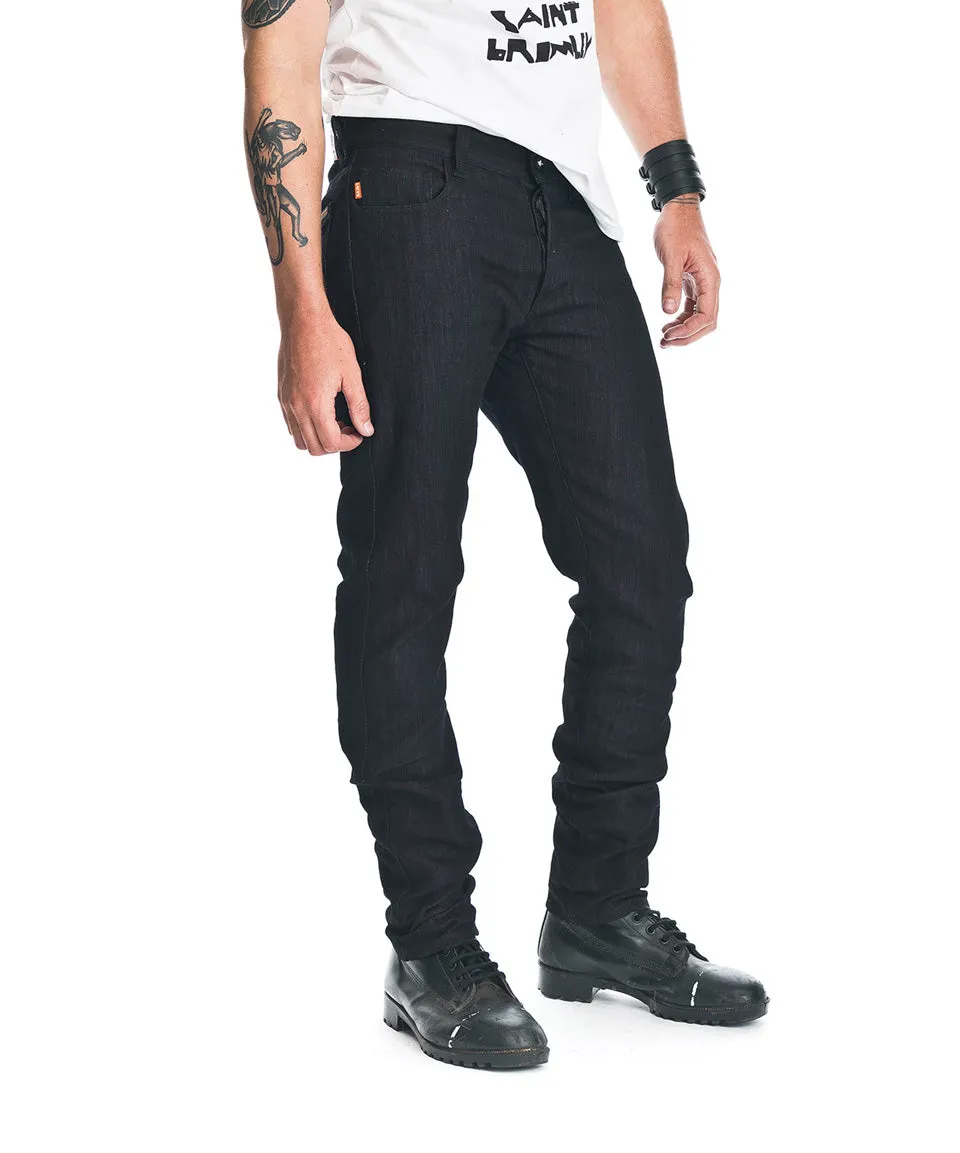 Saint "Unbreakable" Men's Jeans - Black Coated