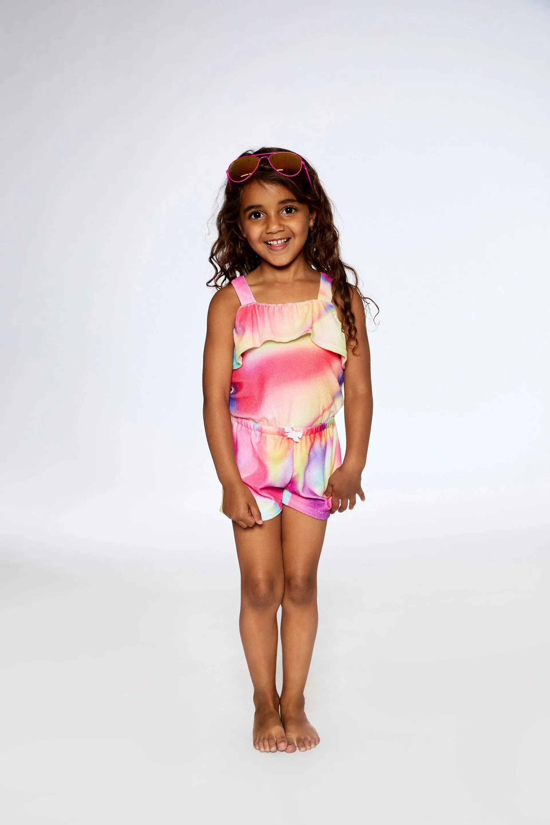 Terry Cloth Tie Dye Romper