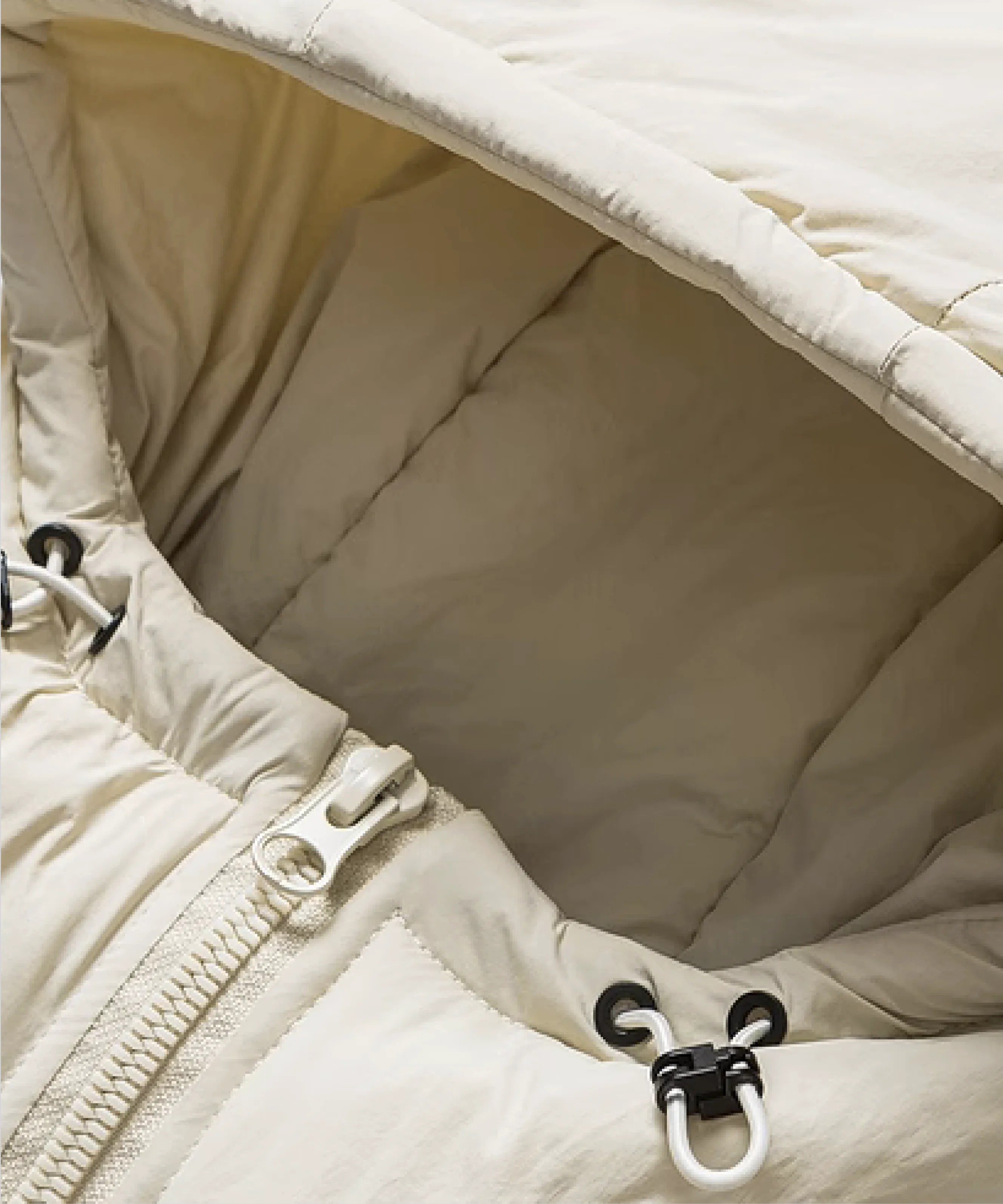 Two Tone Stitching Puff Down Coat