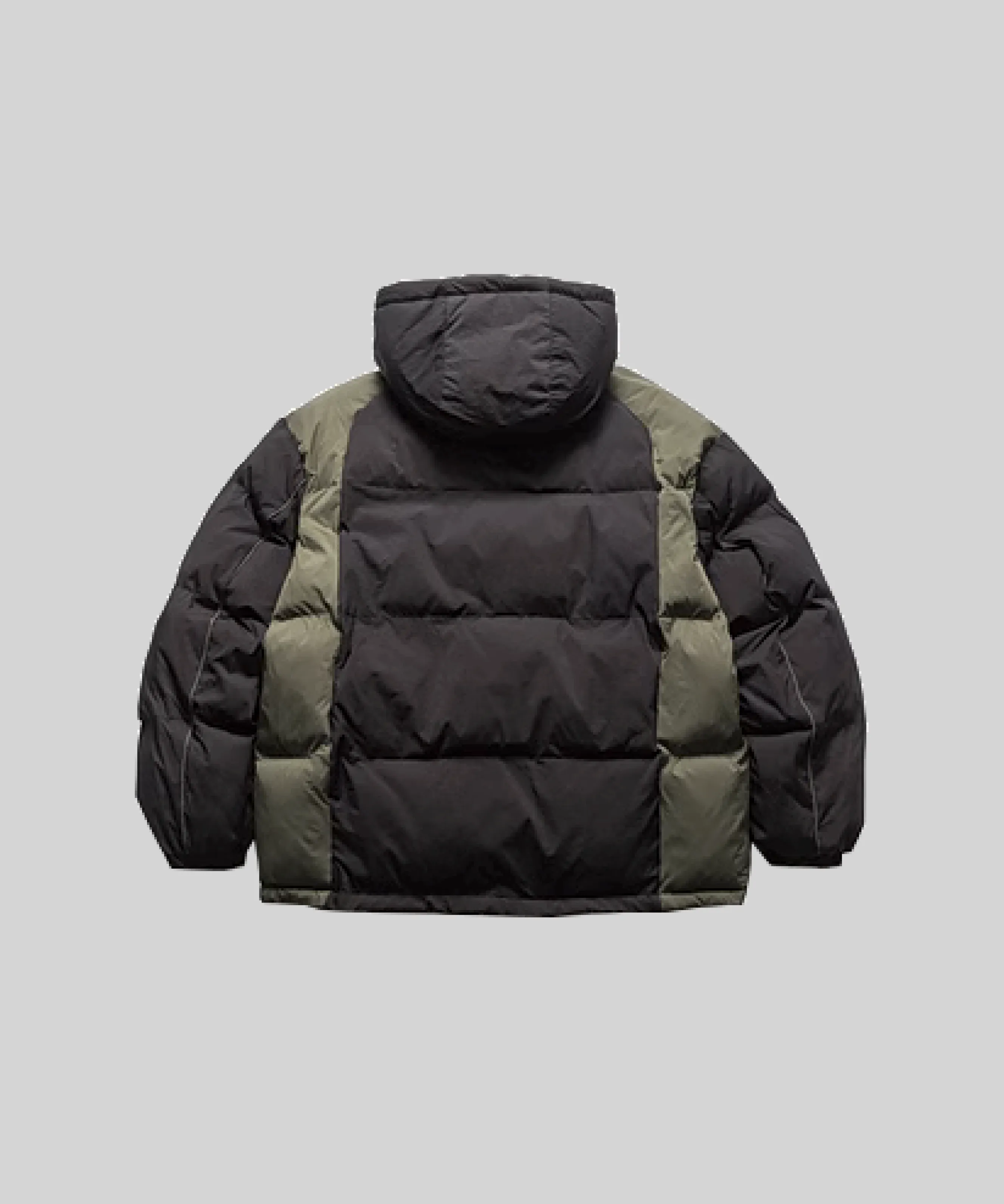 Two Tone Stitching Puff Down Coat