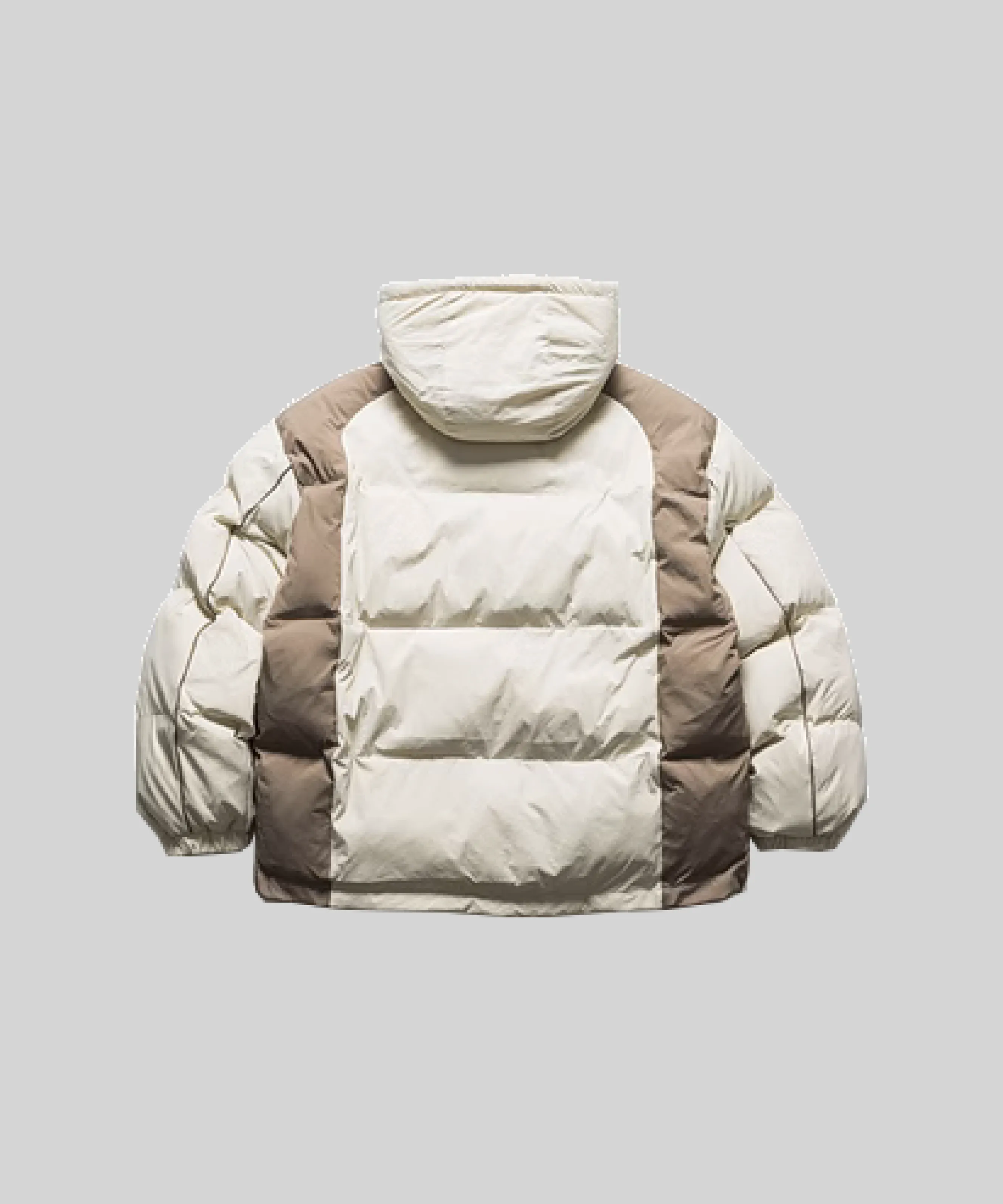 Two Tone Stitching Puff Down Coat