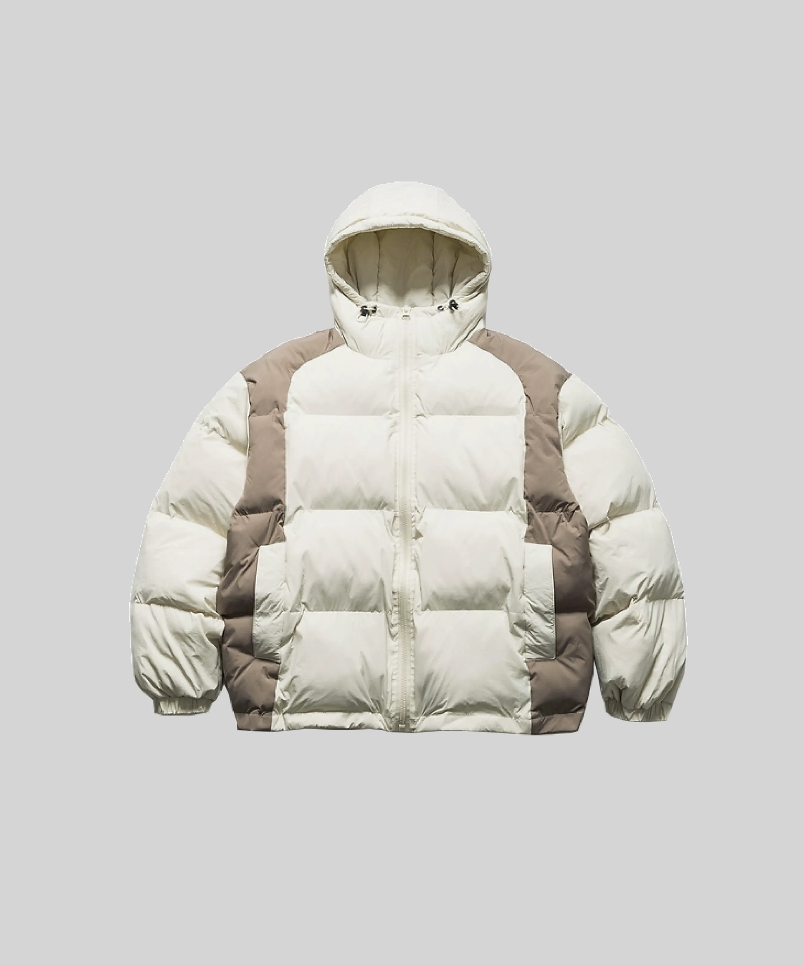 Two Tone Stitching Puff Down Coat