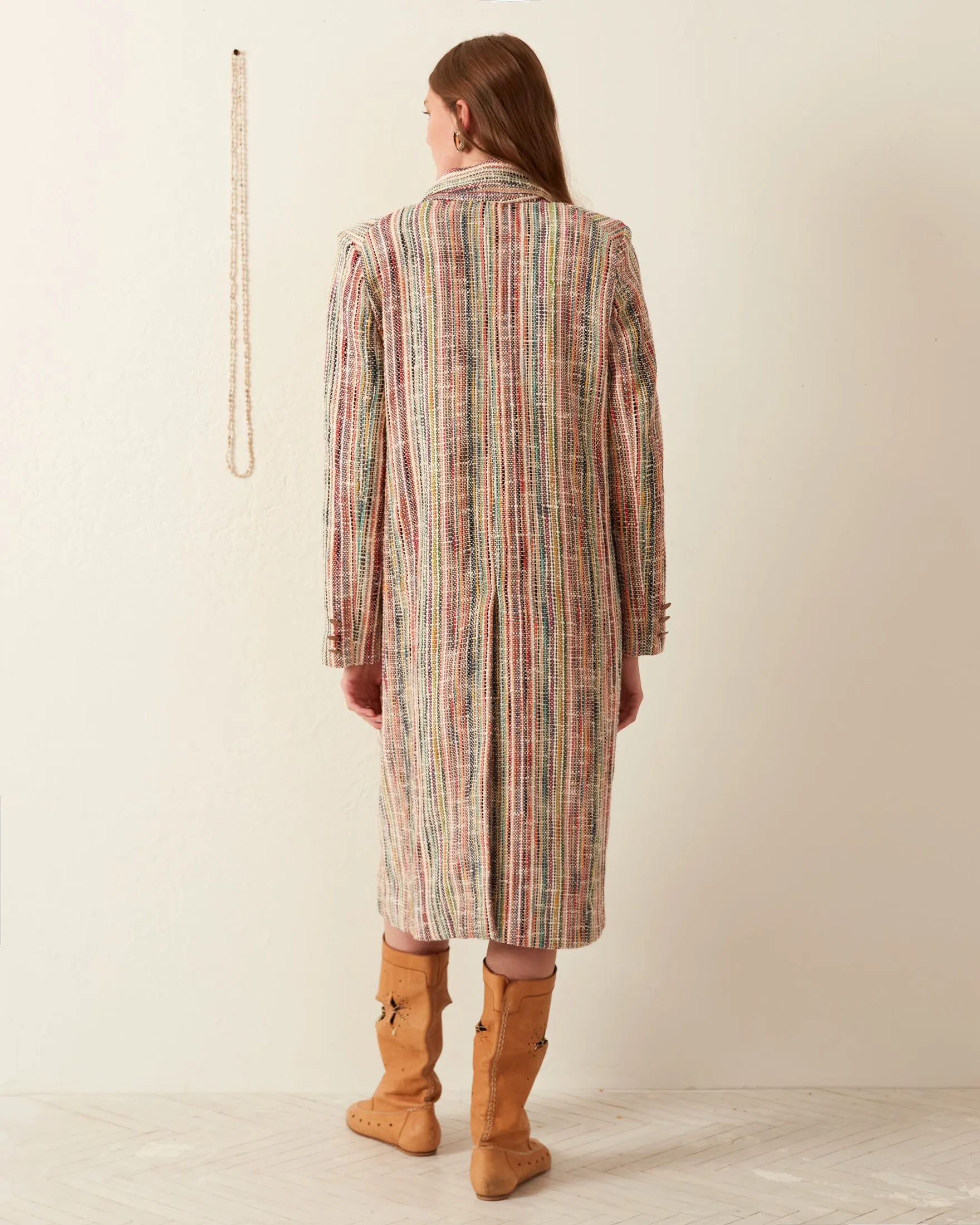 Wade Rainbow Bouclé Coat
