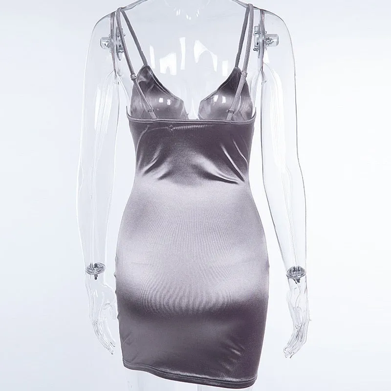 You Are Always Glossy Mini Dress
