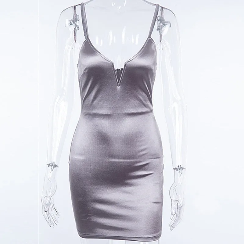 You Are Always Glossy Mini Dress